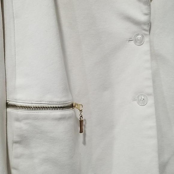 DIANE GILMAN DG2 - 3X Ponte Boyfriend Blazer Ivory - Picture 4 of 4